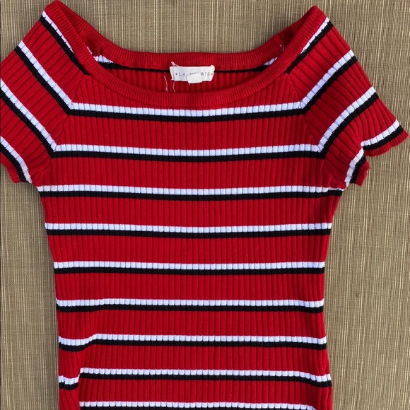 Red Striped Top - Picture 2 of 4